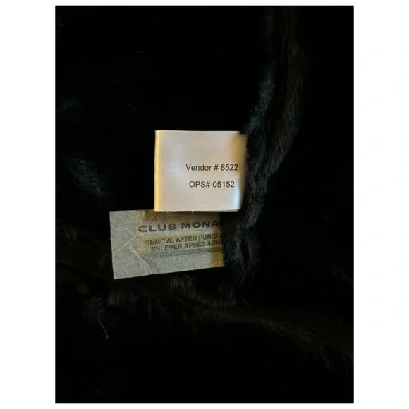 NWOT Club Monaco Woman’s Shearling Aviator Jacket In BlackSize XS